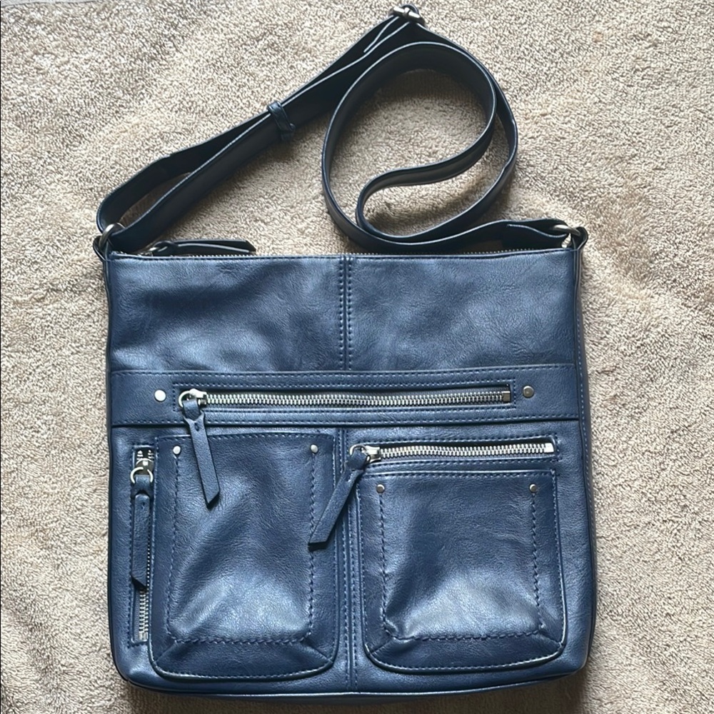 INC International Concepts Navy Crossbody Bag